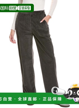自营James Perse柔软灯芯绒拼接长裤-灰色 美国奥莱直发