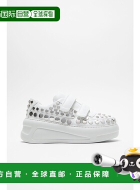 欧洲直邮ACNE (2025新品) 魔术贴厚底运动鞋牛皮