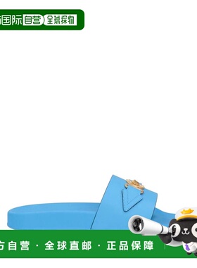 1h可退 香港直邮潮奢 versace 范思哲 男士 Slides 便鞋 blue蓝色