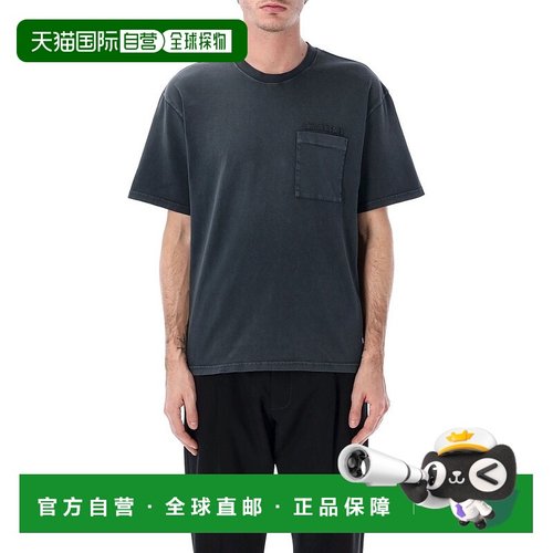 1h可退 香港直邮Marni 玛尼 男士 標誌貼片圓領 T 卹 HUMU0358GXU