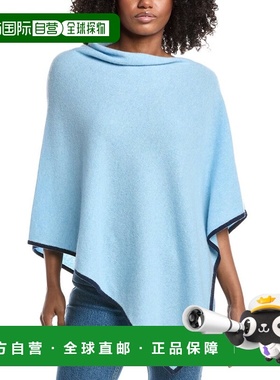 自营forteforteForte Cashmere Contrast Trim Cashmere Poncho -