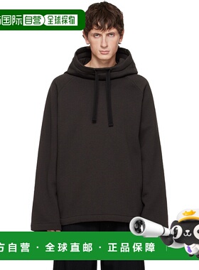 1h可退 香港直邮Lemaire 男士 黑色 Hooded Top 连帽衫 TO1453LJ1