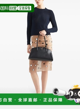 香港直邮PRADA 女士针织衫 P24C2S14KDF0008 SS2025 蓝色 GIROCOL