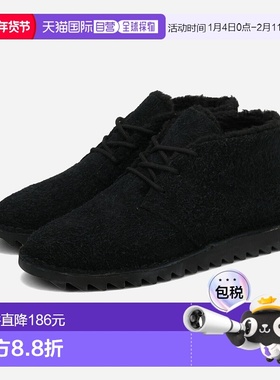 日本直邮AIRWALK EVS 男士皮靴黑色AWC5101-BLACK