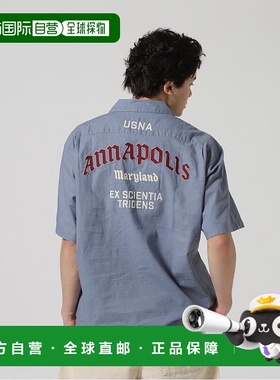 日本直邮AVIREX 安纳波利斯半袖工作衬衫 [AV1129EM025724] 衬衫