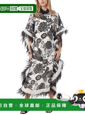 自营trina turk天合土耳其人Neena Caftan-黑色 美国奥莱直发