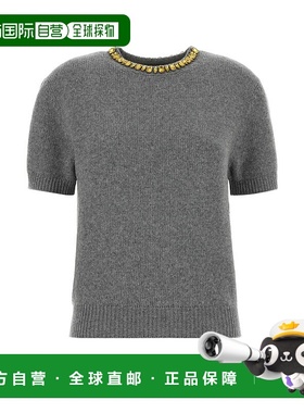 香港直邮PRADA 女士针织衫 P24V2BSOOO18M6F0031 SS2026 灰色
