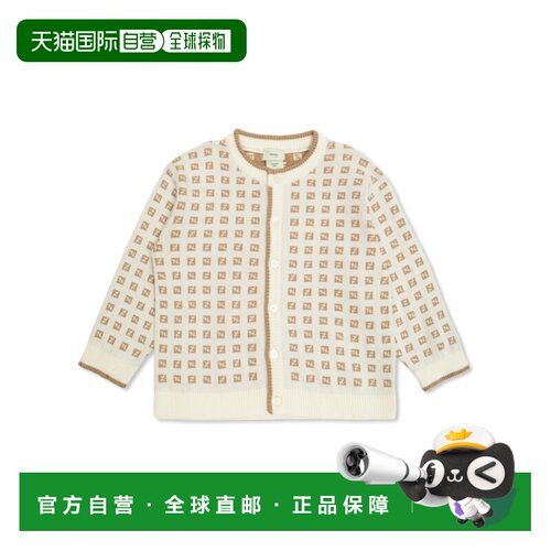 香港直邮FENDI 男童针织衫 BUG209AYMYF1PCP SS2026 白色 Logo 提