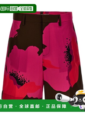 香港直邮VALENTINO 男士短裤 VRDD12A2LZVY SS2024 花色 花卉印花