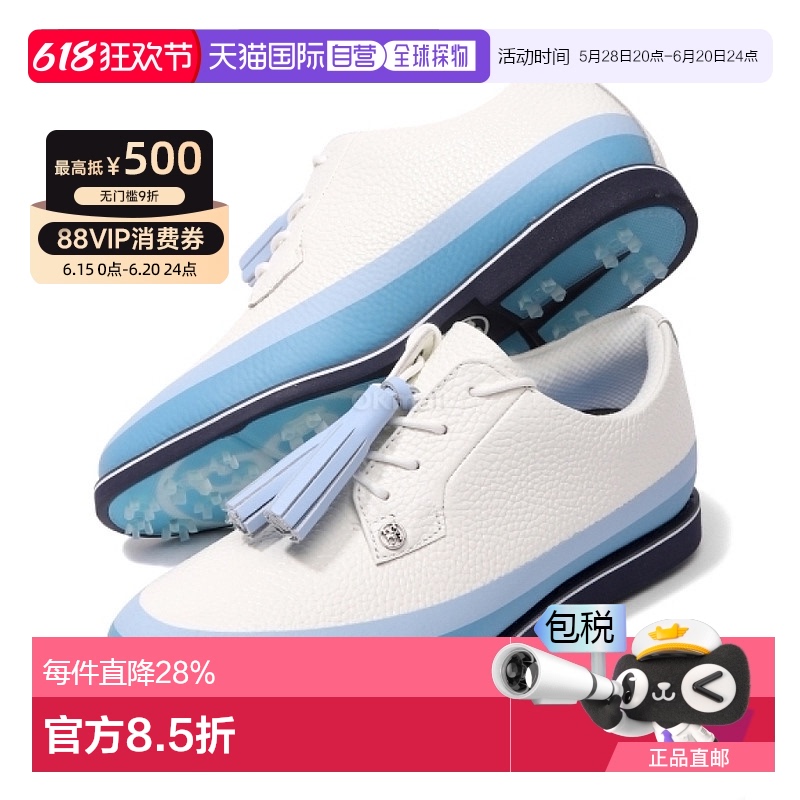 韩国直邮GFORE高尔夫球鞋女士运动球鞋皮革时尚潮流G4LA23EF10