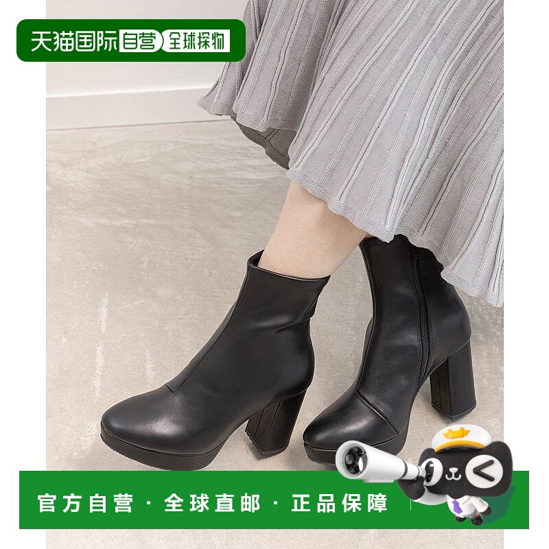 日本直邮RANDA 基础款短靴 晴雨两用 厚底鞋跟 [XXXX]