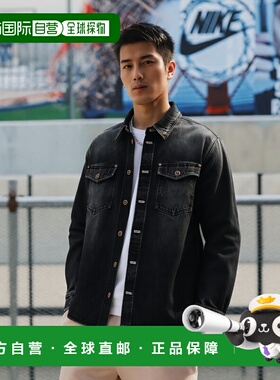 香港直邮VERSACE 男士衬衫 10138871A137181D810 SS2025黑色外套