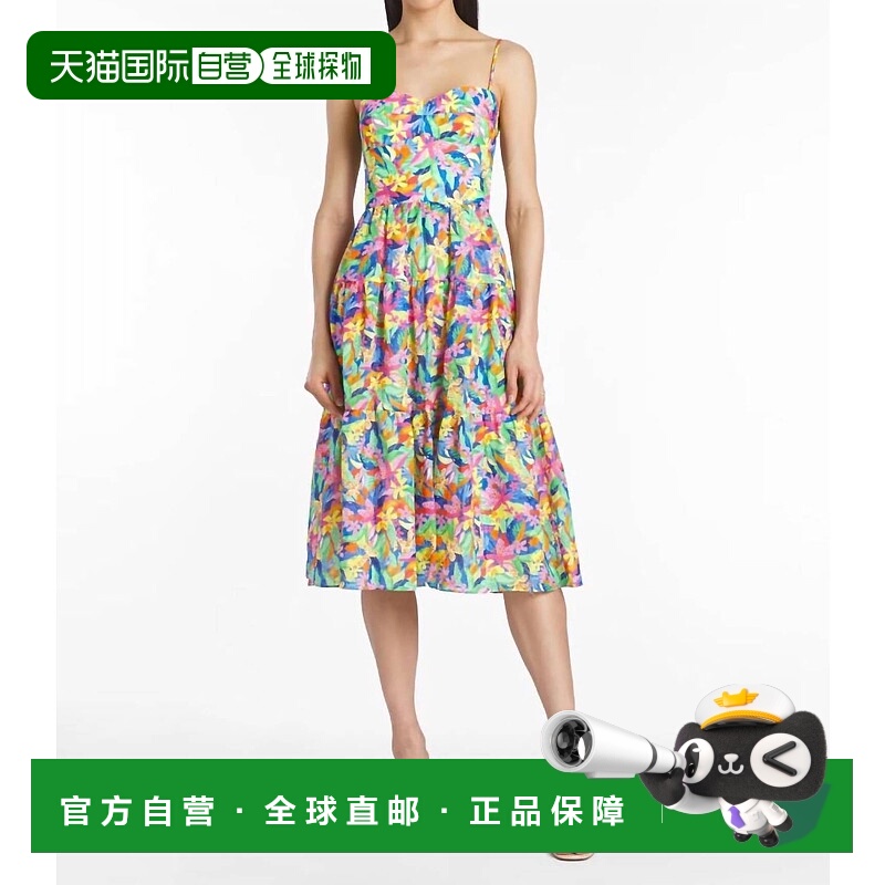 自营amanda uprichardTula Midi Dress In Paradiso Print - para