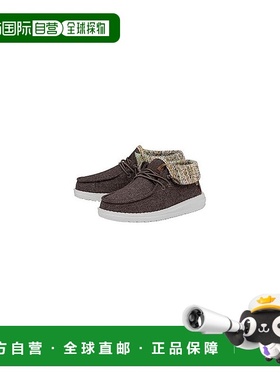 自营Hey Dude Wendy Fold Felted Cozy 40560-255 Kids Brown Cas