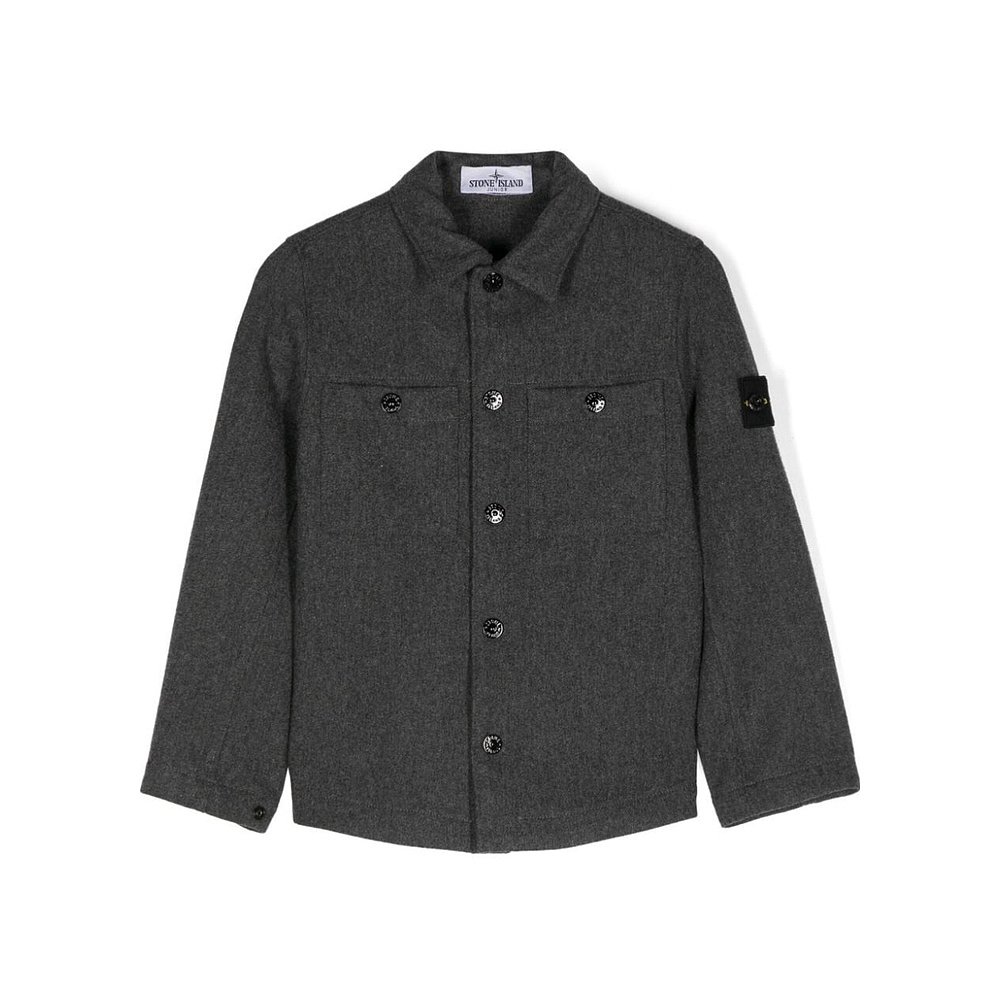 STONE ISLAND 男童夹克 811610504V0M67 AW2024 灰色