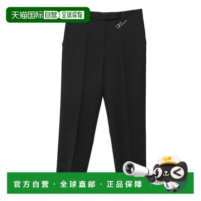 香港直邮PRADA 女士休闲裤 P267J170PF0308 AW2025 灰色 PANTALON