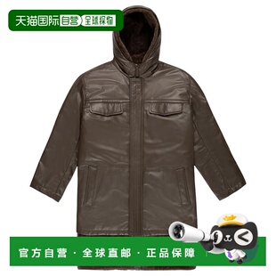 自营 Bally 6302043 男士 Militi 棕色皮衣 - 棕色 美国奥莱直发