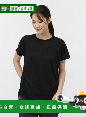 日本直邮TIGORA 女士半袖侧褶T恤 TR-3F2725TS 运动瑜伽T恤