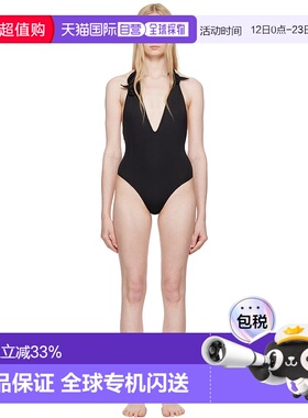 1h可退 香港直邮潮奢 Coperni 女士 黑色 Flower 连体泳衣 COPSW0