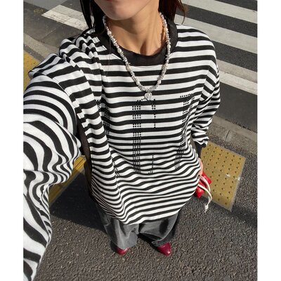 日本直邮RePRODUCTION LABEL 男女同款 复古风 oversized 连帽卫