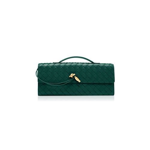Bottega Veneta 葆蝶家 女士 Andiamo 编织皮革横款手包