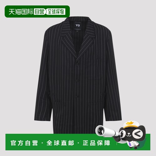 香港直邮Y-3 男士夹克 KG0199BLACK SS2026 黑色 Y 3 Chore Jacke