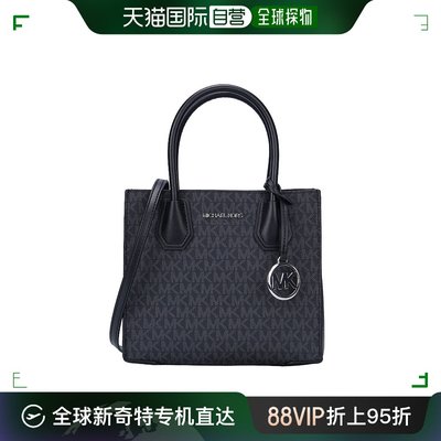 香港直邮Michael Kors 奥莱款 MERCER中号PVC老花配皮女士手提斜