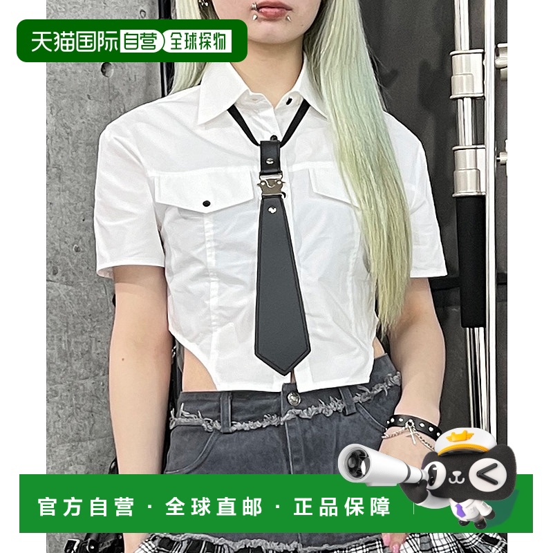 1h可退 日本直邮Figments 女士可调节领带短袖衬衫 FG25SS173