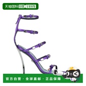 香港直邮潮奢 凉鞋 versace 1h可退 范思哲 女士 purple紫色 舒适