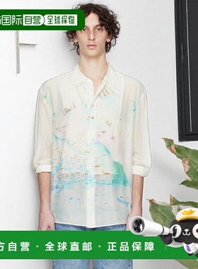 香港直邮Our Legacy 男士 灰白色 Adorn 衬衫 M2252AS