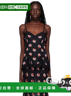 1h可退 香港直邮潮奢 Anna Sui 安娜苏 女士 黑色 Rosie Posie 吊