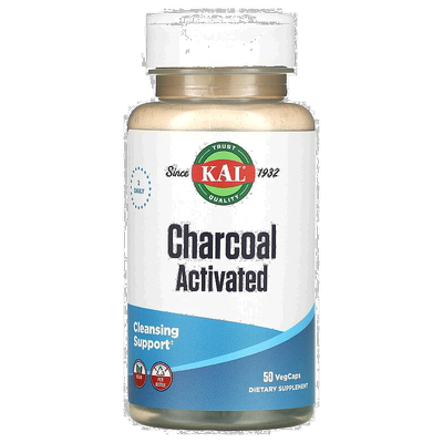 香港直发KAL活性炭素食胶囊吸附毒素膳食营养补充剂50粒