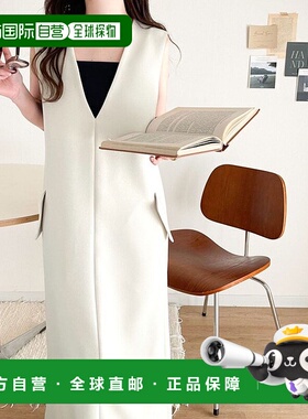 日本直邮Classical Elf 口袋V领连衣裙 [C04519EW09573]