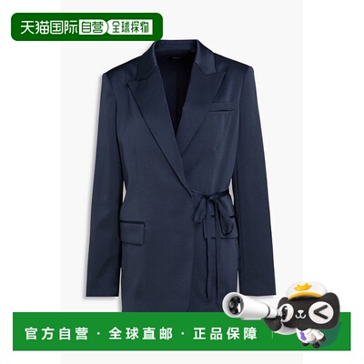 香港直邮THEORY 希尔瑞 女士 皱状绸缎西装外套 P0605102NOCTURNE