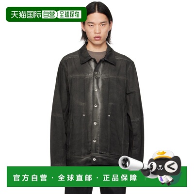 香港直邮rick owens 瑞克 欧文斯 男士 黑色 Lido Worker 牛仔夹