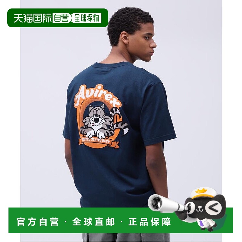 日本直邮AVIREX TOMCAT EMBROIDERY T恤 [AV1129EM025990]