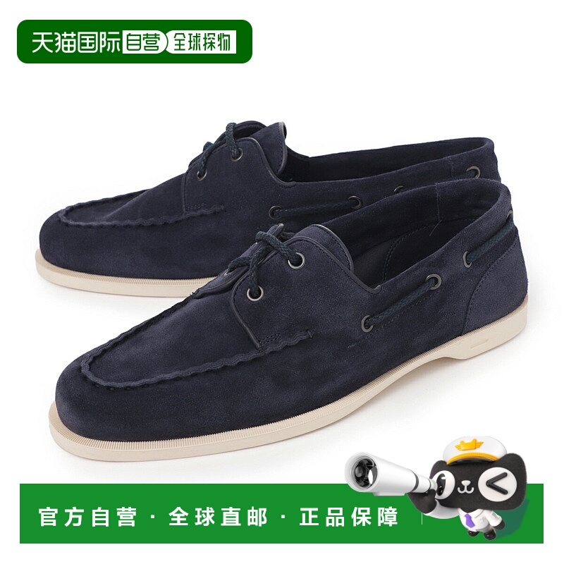日本直邮John Lobb 甲板鞋 蓝色 男士 金属箔 b0322fle 5a 海军蓝