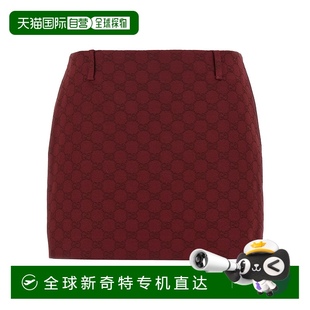 789887ZAF4S6207 香港直郵GUCCI 紅色 Gucc 女士半身裙 1h可退