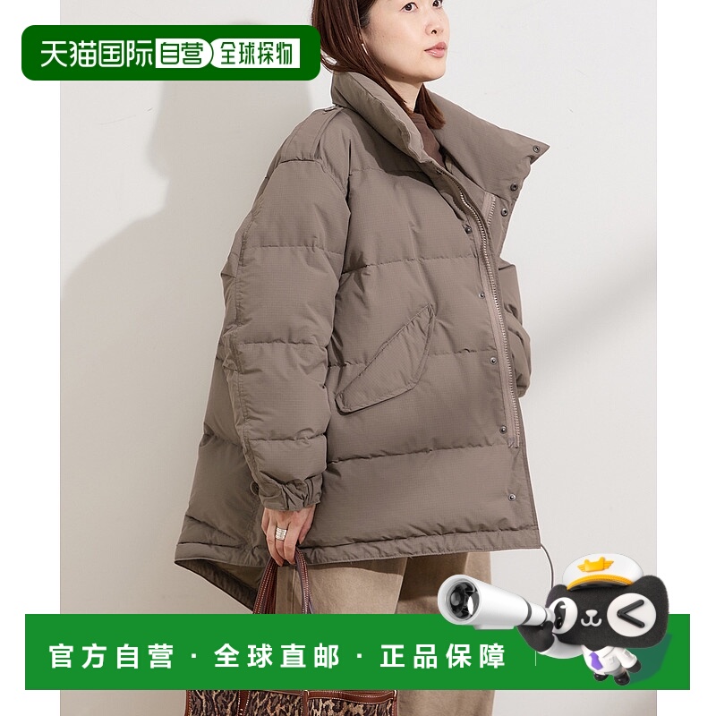 1h可退 日本直邮STAMMBAUM 女士宽松羽绒风格外套 黑色轻盈保暖 2