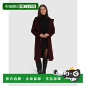 belle Way羊毛混纺大外套 自营 bloomWalk This 酒红色 美国奥