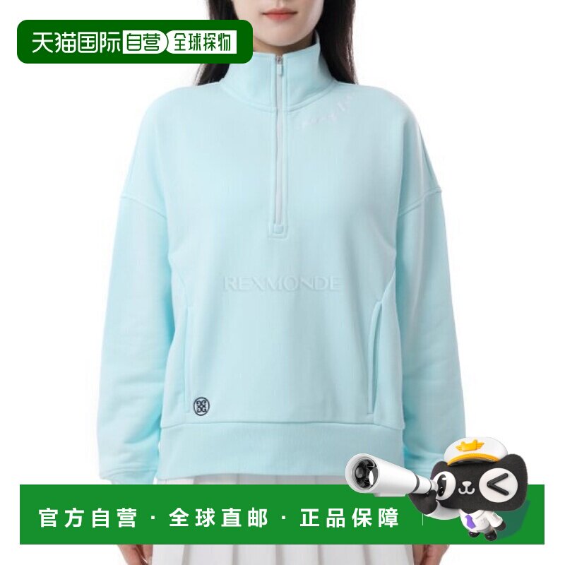 韩国直邮G/FORE PRAY 毛圈布 QRT 拉链四角套头衫 长袖T恤