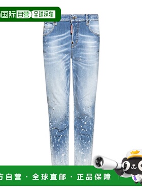 香港直邮Dsquared2 二次方 女士 徽标牛仔裤 S75LB0667S30789