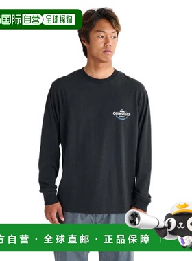 日本直邮Quiksilver TYPED OUT 长袖T恤 [25SPQLT251002BLK] 黑色