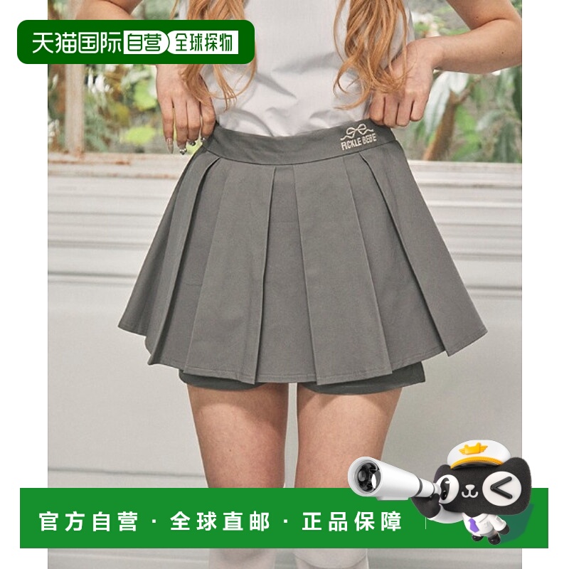 1h可退 日本直邮FickleBebe女士高腰A线褶皱短裤裙 DR211X03FB