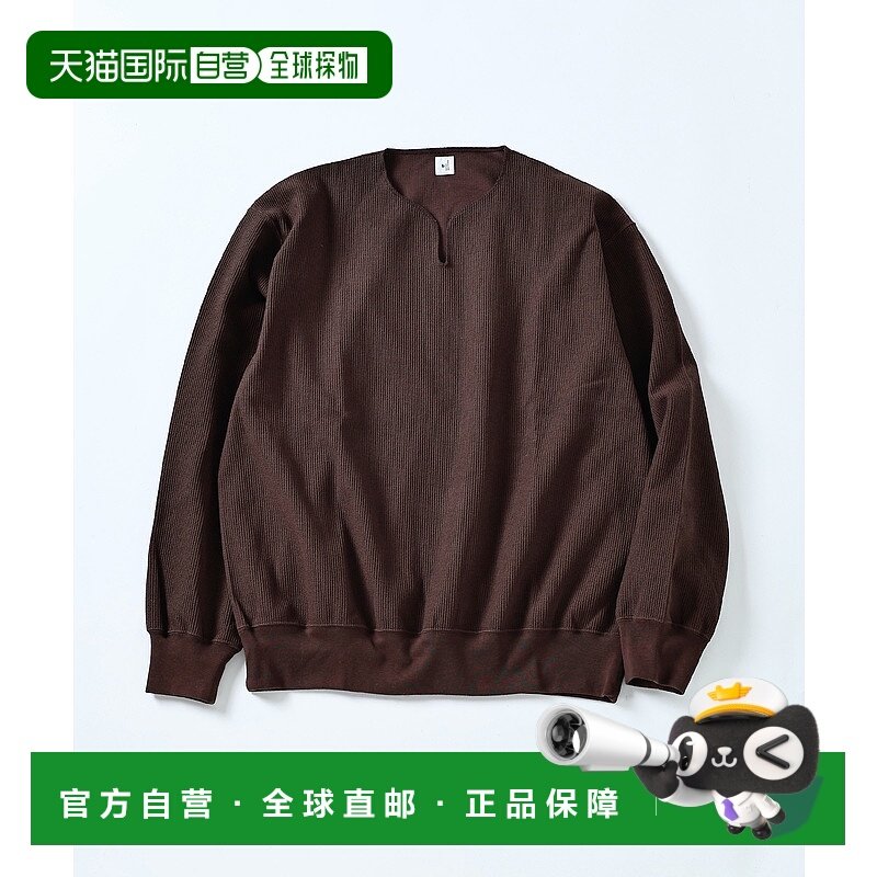 1h可退 日本直邮BLURHMS 男装 别注款 粗纺与平纹针织长袖T恤 半