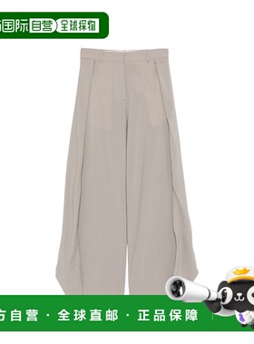 1h可退 香港直邮潮奢 LOEWE 罗意威 女士 Dove 灰色裤子 S540Y04X