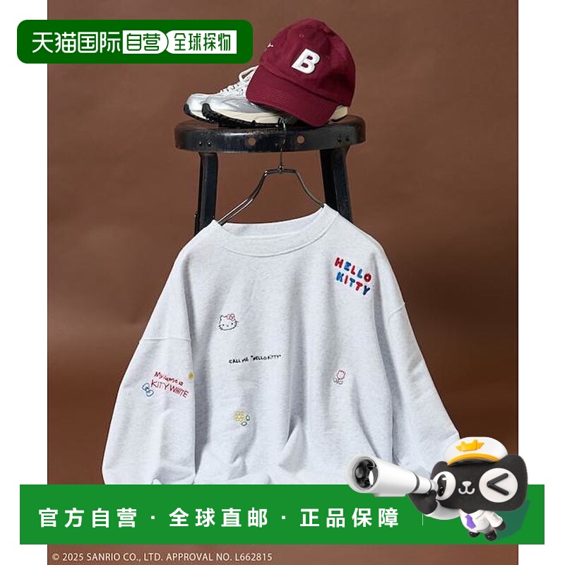 1h可退 日本直邮FREAK'S STORE 'HELLO KITTY' MESSAGE 刺绣卫衣