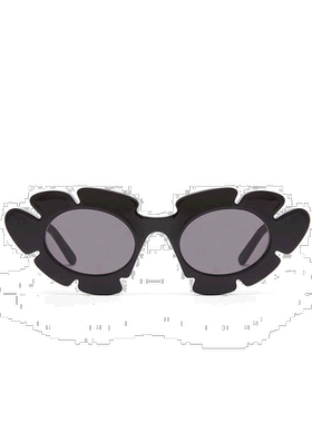 自营1h可退 欧洲直邮Loewe罗意威Flower系列男女同款眼镜黑色镜框