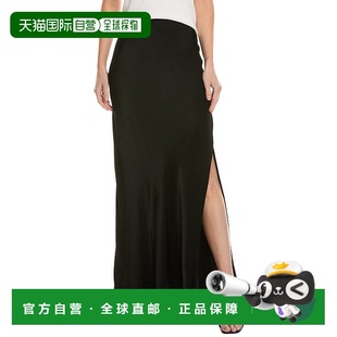 Slit Bias Maxi 自营Bella black Side Skirt 美国奥莱直 Dahl