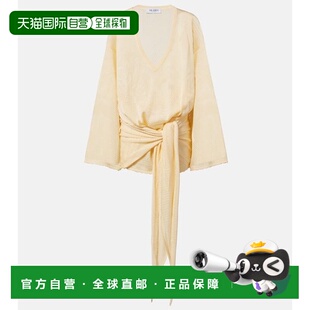 洞洞针织迷你连衣裙 1h可退 女士 Attico white白色 香港直邮The